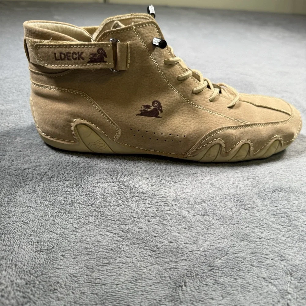 LDeck Australian Beige Boxing Shoes Mens US 7 EU 40 Suede Chukka Boots